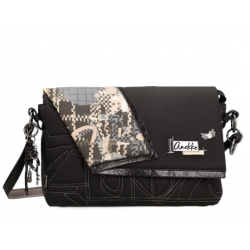 Bolsa de ombro com aba Iron...