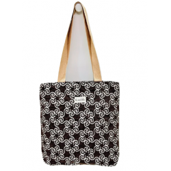 Tote Bag Castanha e Prata...
