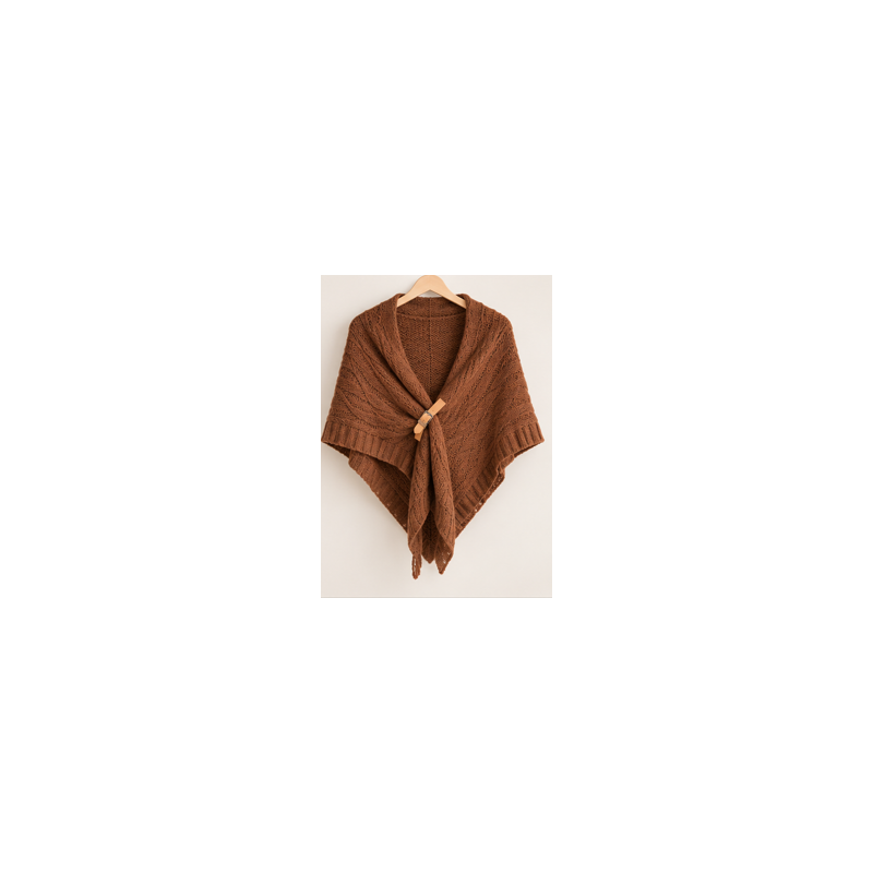 Capa de Senhora Privata em Malha com Fecho Decorativo