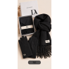 Conjunto Senhora Don Algodon de Cachecol e Luvas