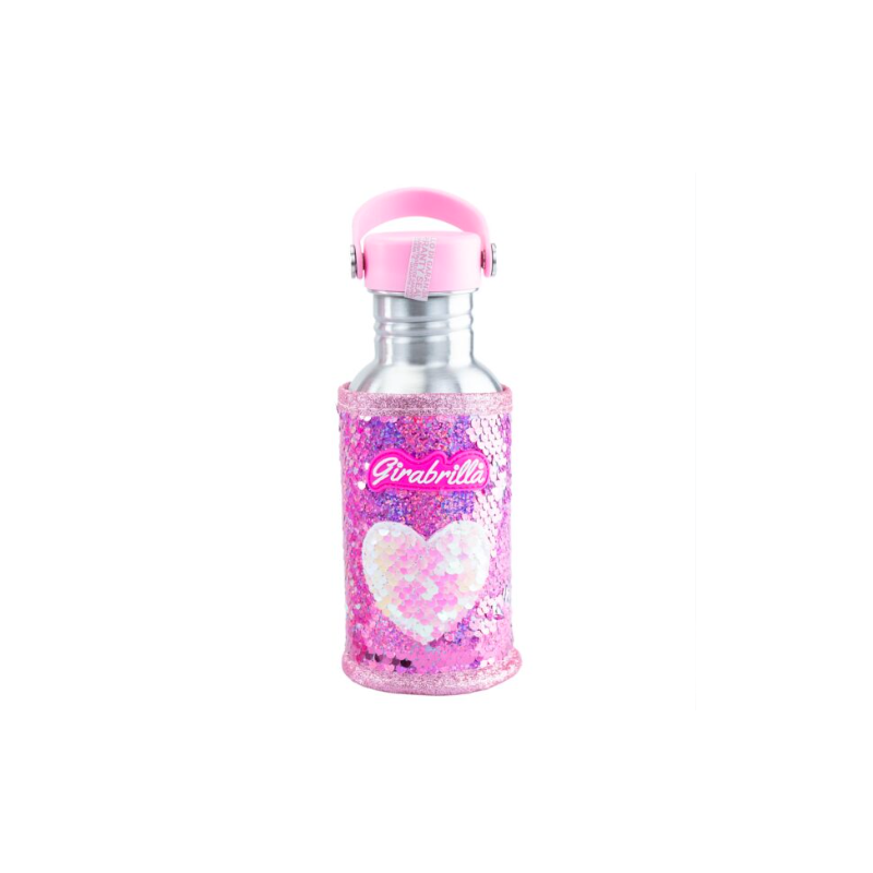 Garrafa Agua Coração Girabrilla 500ml