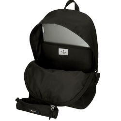 Mochila Portátil + Estojo Pepe Jeans ARIS Preto