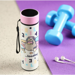 Garrafa Térmica Gato Pusheen Gaming c/ termómetro digital 450ml