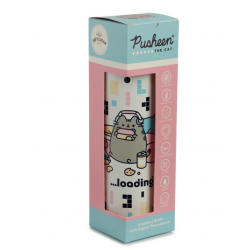 Garrafa Térmica Gato Pusheen Gaming c/ termómetro digital 450ml