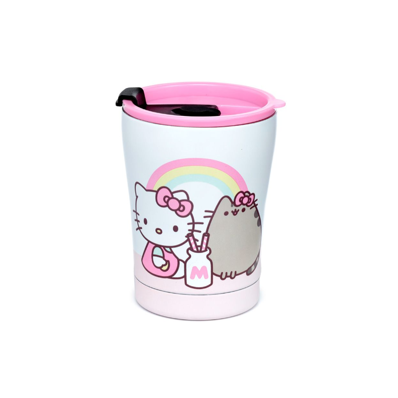 Copo Térmico Aço Inoxidável Hello Kitty & Pusheen 300 ML