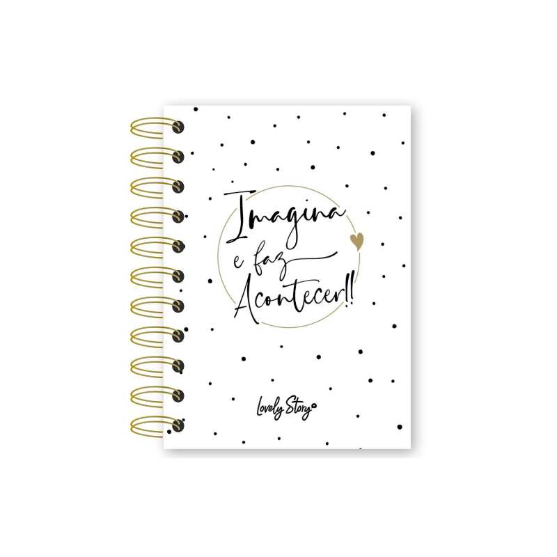 Bloco De Notas A6 Lovely Story Night & Day – Imagina E Faz Acontecer