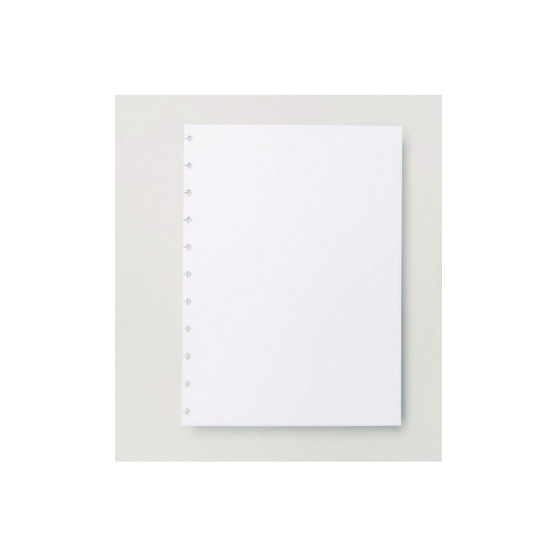 Folhas lisas brancas Grande 90g para Caderno Inteligente