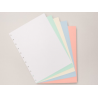 Folhas coloridas Grandes para Caderno Inteligente
