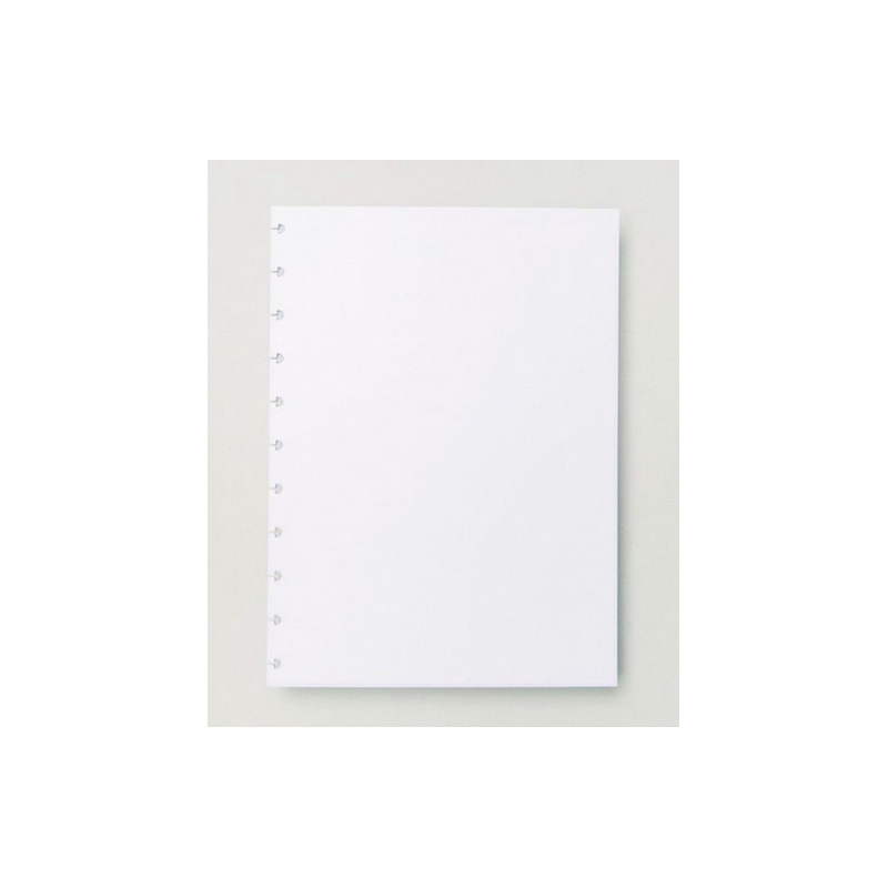 Folhas lisas brancas A5 120g para Caderno Inteligente