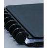 Discos e elástico preto G para o Caderno Inteligente