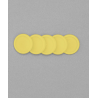 Discos e elástico amarelo cerrado M para o Caderno Inteligente