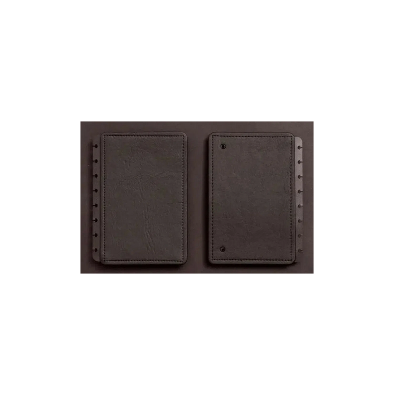 Capa e contracapa Média black ecológico para planner do Caderno Inteligente
