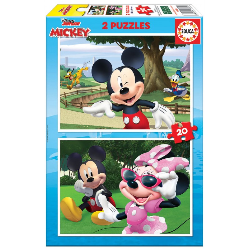 Puzzle 2x20 pcs Mickey & Friends