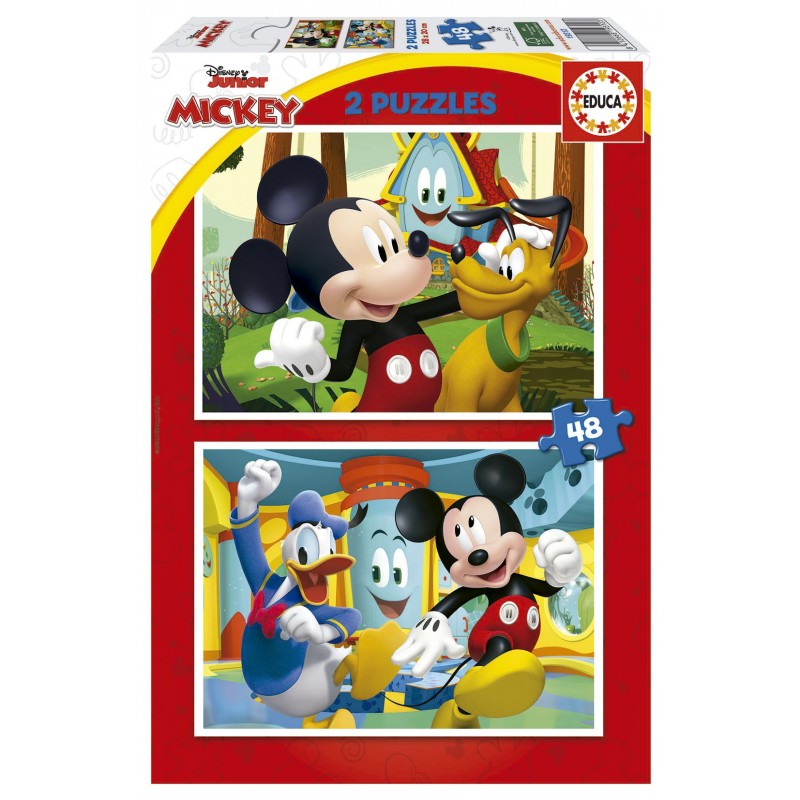 Puzzle 2×48 Mickey Mouse Fun House