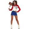 Fato de Crazy Harley Quinn - Adulto