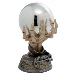 Esqueleto Mão LED Metálico Orbe