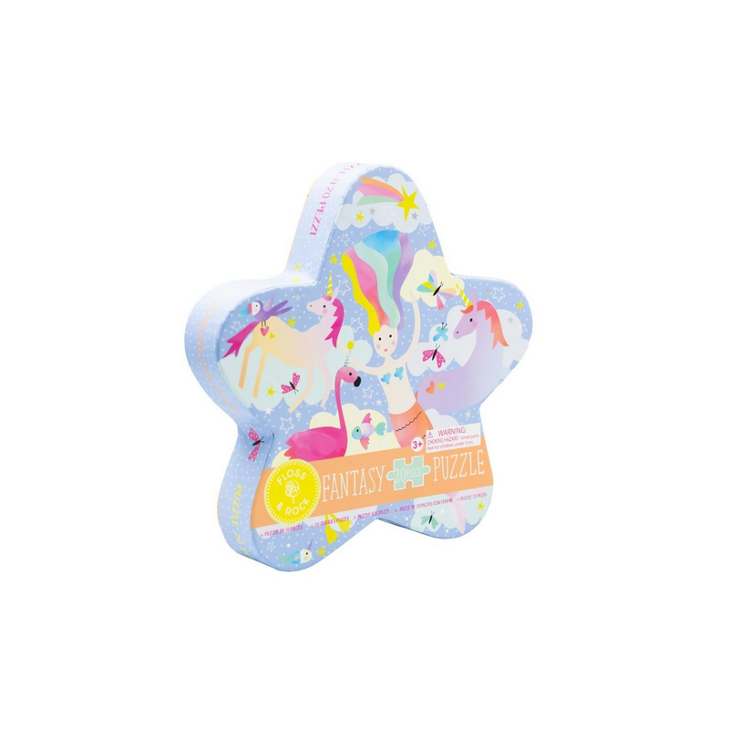 Puzzle Floss & Rock Formas 20 Peças - Fantasia