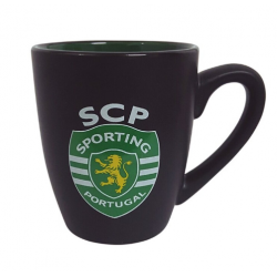 Caneca Preta Oval Sporting