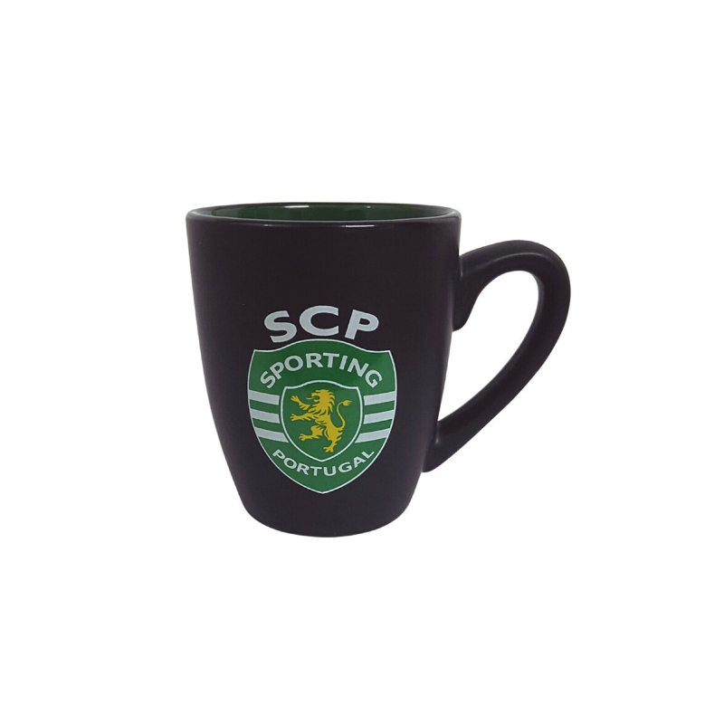 Caneca Preta Oval Sporting