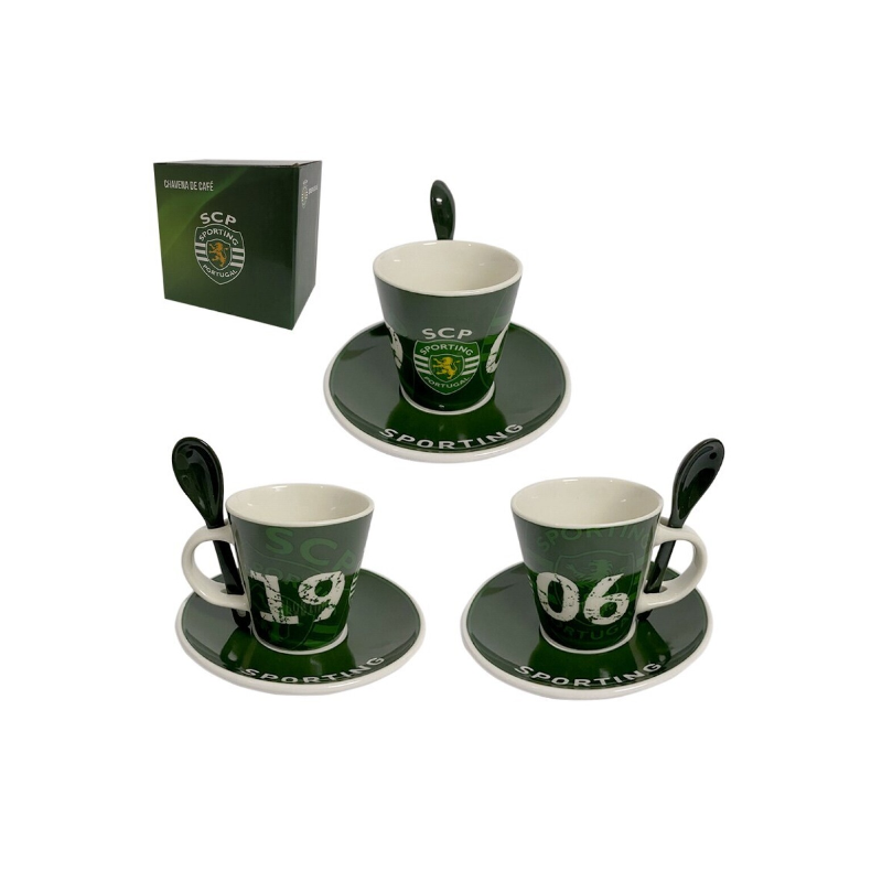 Conjunto de Café c/colher "1906" Sporting