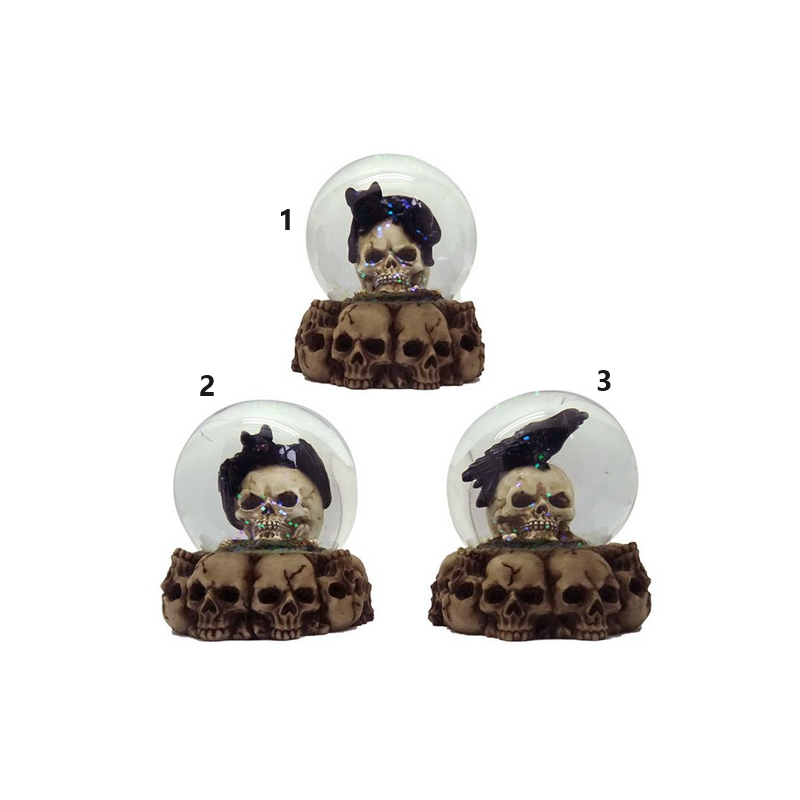 Bola Neve Caveira com animais